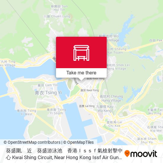 葵盛圍,　近　葵盛游泳池　香港Ｉｓｓｆ氣槍射擊中心 Kwai Shing Circuit, Near Hong Kong Issf Air Gun Shooting Centre, Kwai Shing Swimming Pool map