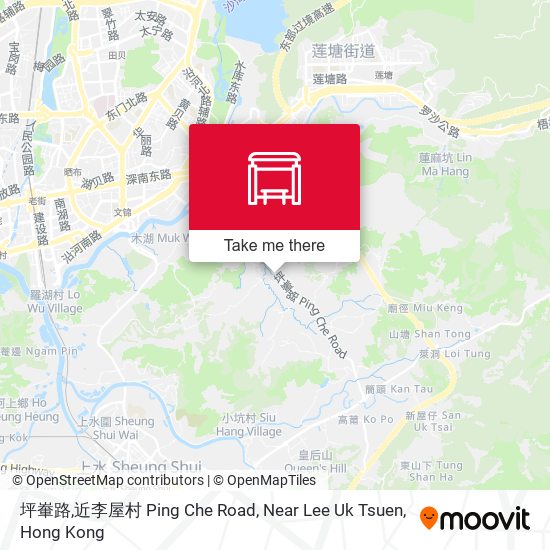 坪輋路,近李屋村 Ping Che Road, Near Lee Uk Tsuen map