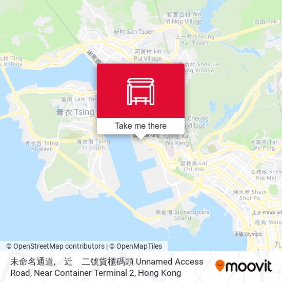 未命名通道,　近　二號貨櫃碼頭 Unnamed Access Road, Near Container Terminal 2 map