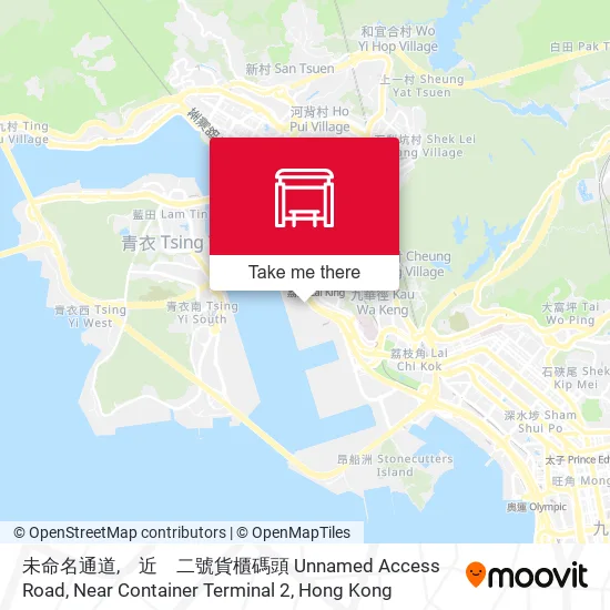 未命名通道,　近　二號貨櫃碼頭 Unnamed Access Road, Near Container Terminal 2地圖