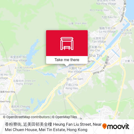 香粉寮街, 近美田邨美全樓  Heung Fan Liu Street, Near Mei Chuen House, Mei Tin Estate map