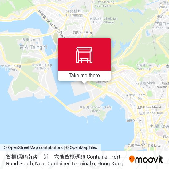 貨櫃碼頭南路,　近　六號貨櫃碼頭 Container Port Road South, Near Container Terminal 6 map