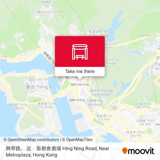 興寧路,　近　新都會廣場 Hing Ning Road, Near Metroplaza map