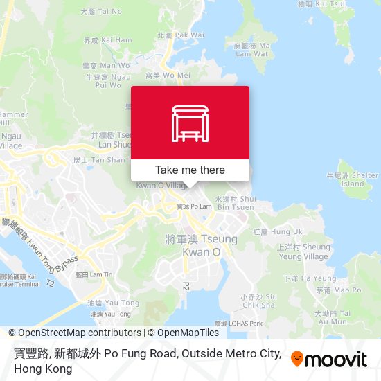 寶豐路, 新都城外 Po Fung Road, Outside Metro City map