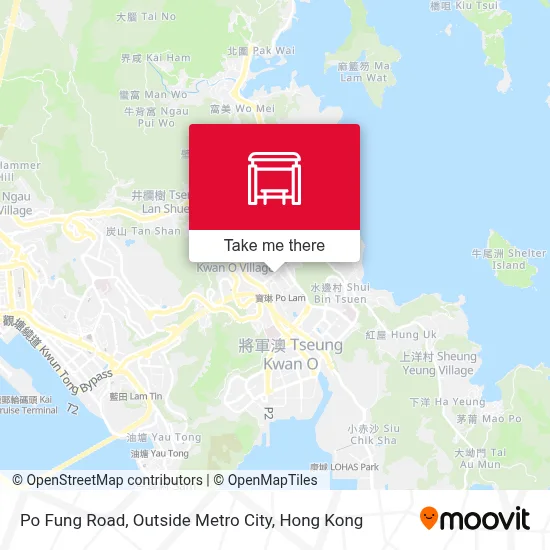 寶豐路, 新都城外 Po Fung Road, Outside Metro City map