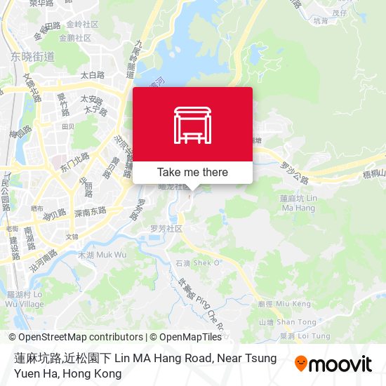 蓮麻坑路,近松園下	 Lin MA Hang Road, Near Tsung Yuen Ha map