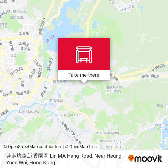 蓮麻坑路,近香園圍 Lin MA Hang Road, Near Heung Yuen Wai map