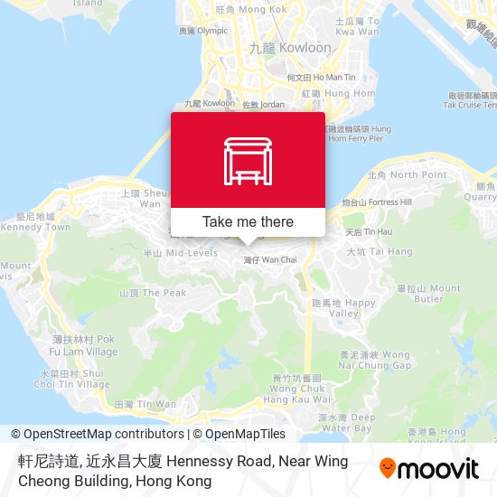 軒尼詩道, 近永昌大廈 Hennessy Road, Near Wing Cheong Building map