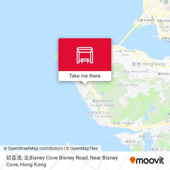 碧荔道, 近Bisney Cove Bisney Road, Near Bisney Cove map