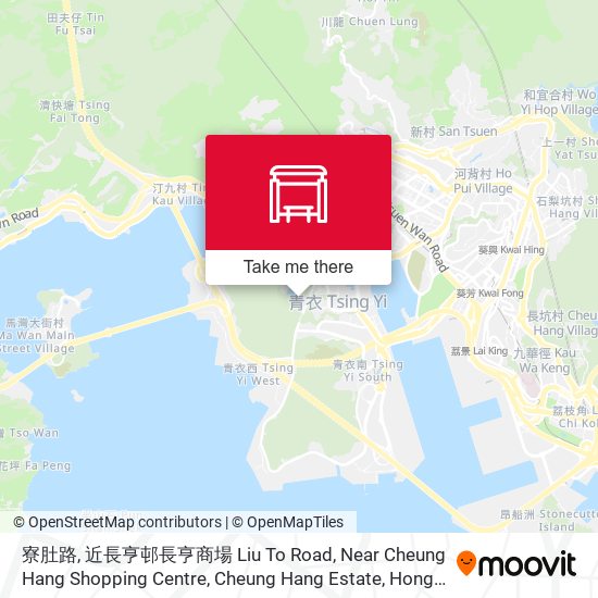 寮肚路, 近長亨邨長亨商場 Liu To Road, Near Cheung Hang Shopping Centre, Cheung Hang Estate map