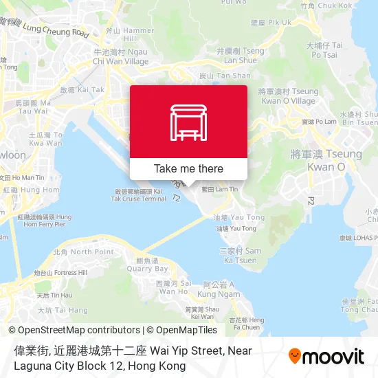 偉業街, 近麗港城第十二座 Wai Yip Street, Near Laguna City Block 12 map