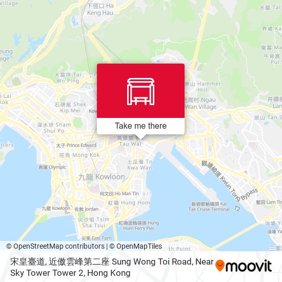 宋皇臺道, 近傲雲峰第二座 Sung Wong Toi Road, Near Sky Tower Tower 2 map