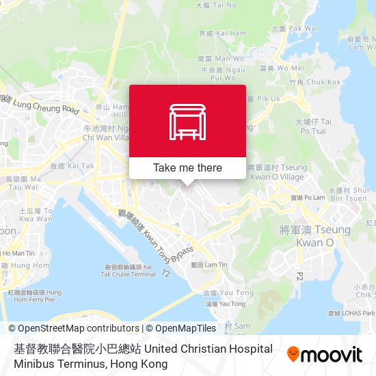 基督教聯合醫院小巴總站 United Christian Hospital Minibus Terminus map