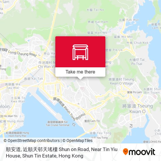 順安道, 近順天邨天瑤樓 Shun on Road, Near Tin Yiu House, Shun Tin Estate map