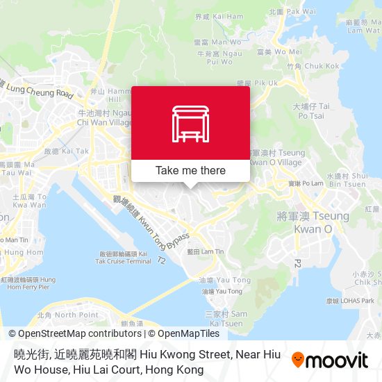 曉光街, 近曉麗苑曉和閣 Hiu Kwong Street, Near Hiu Wo House, Hiu Lai Court map