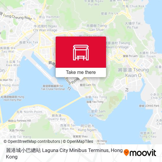 麗港城小巴總站 Laguna City Minibus Terminus地圖