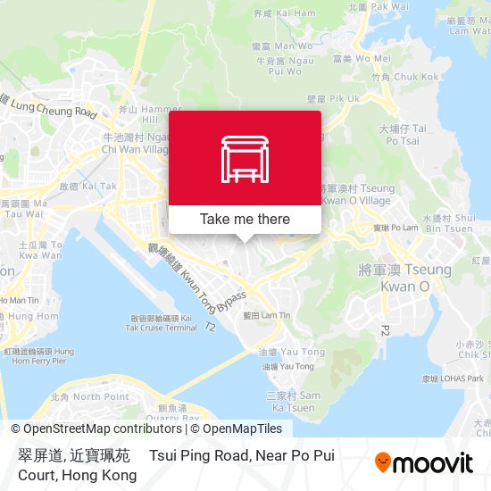 翠屏道, 近寶珮苑　 Tsui Ping Road, Near Po Pui Court map