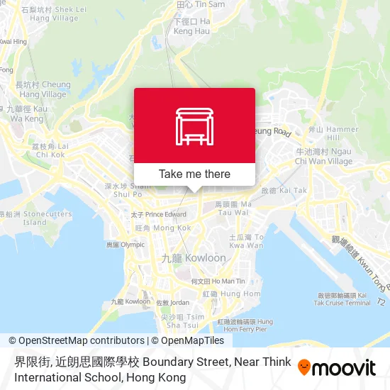 界限街, 近朗思國際學校 Boundary Street, Near Think International School地圖