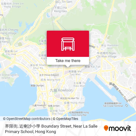 界限街, 近喇沙小學 Boundary Street, Near La Salle Primary School地圖