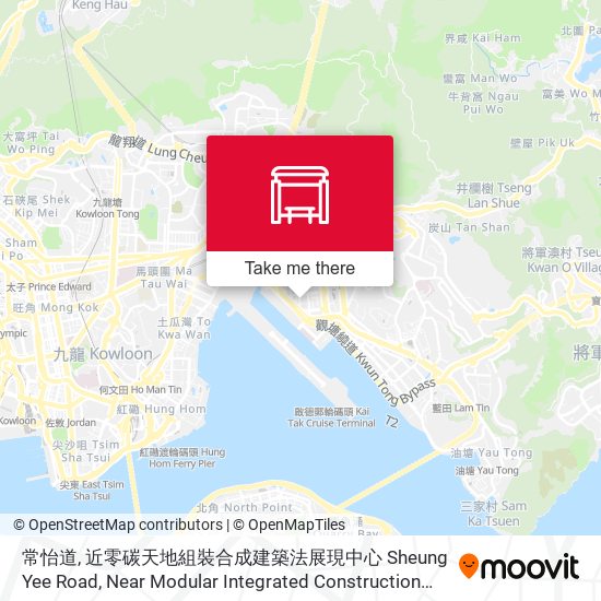 常怡道, 近零碳天地組裝合成建築法展現中心 Sheung Yee Road, Near Modular Integrated Construction Display Centre, Zero Carbon Building map