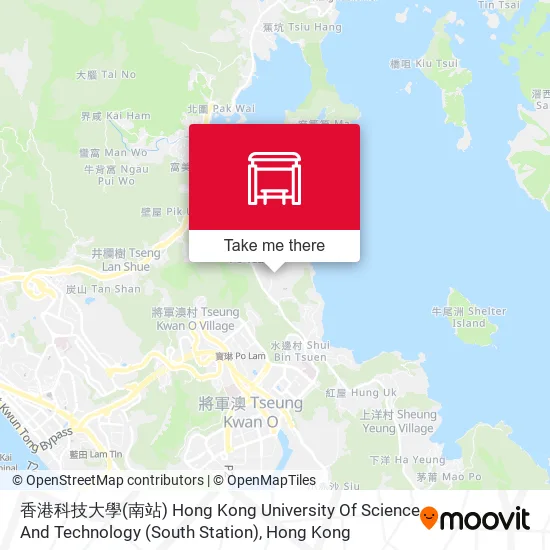 香港科技大學(南站) Hong Kong University Of Science And Technology (South Station) map