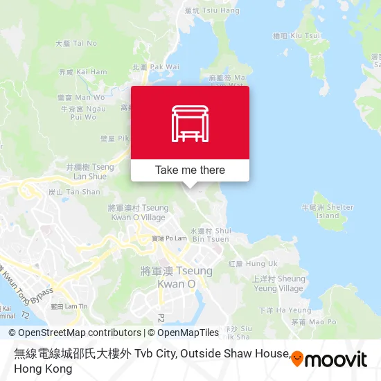 無線電線城邵氏大樓外 Tvb City, Outside Shaw House map