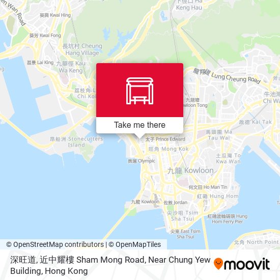 深旺道, 近中耀樓 Sham Mong Road, Near Chung Yew Building map
