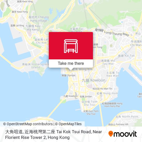 大角咀道, 近海桃灣第二座 Tai Kok Tsui Road, Near Florient Rise Tower 2 map