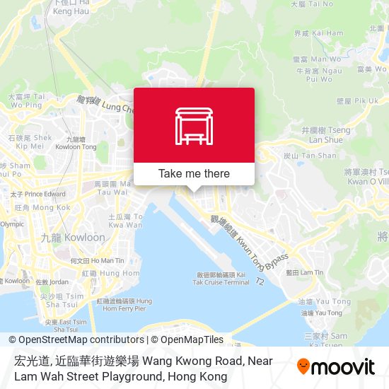 宏光道, 近臨華街遊樂場 Wang Kwong Road, Near Lam Wah Street Playground map