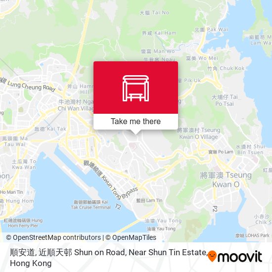 順安道, 近順天邨 Shun on Road, Near Shun Tin Estate map