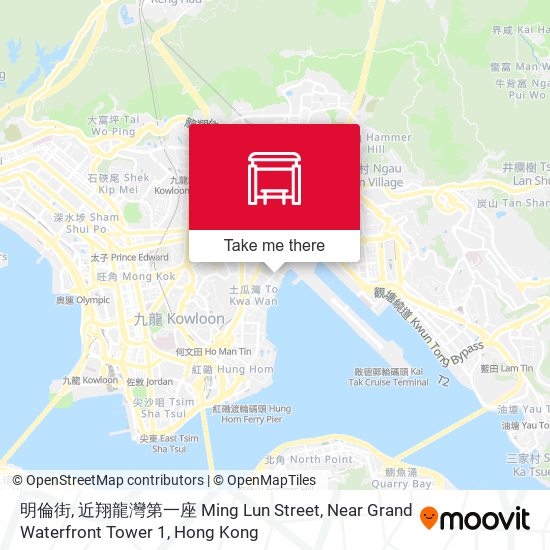 明倫街, 近翔龍灣第一座 Ming Lun Street, Near Grand Waterfront Tower 1 map