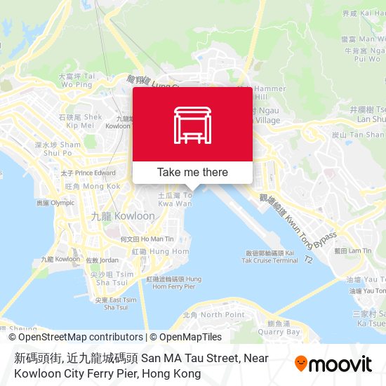 新碼頭街, 近九龍城碼頭 San MA Tau Street, Near Kowloon City Ferry Pier map