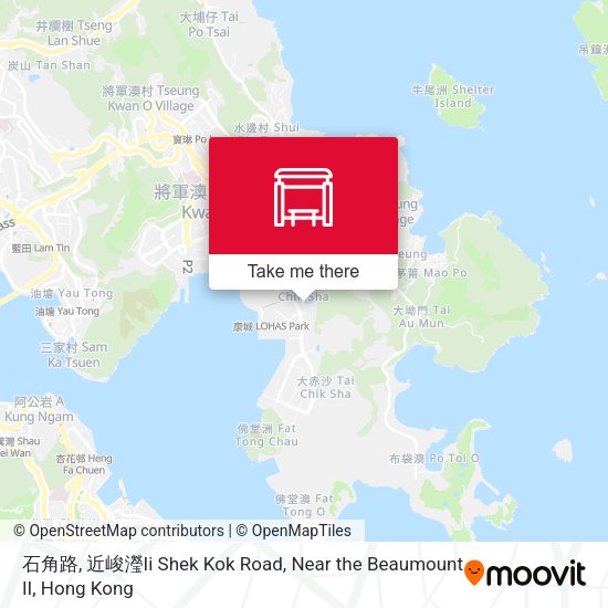 石角路, 近峻瀅Ii Shek Kok Road, Near the Beaumount II map