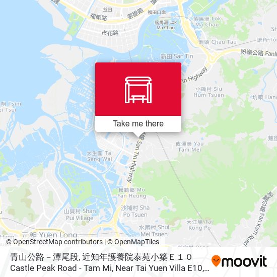 青山公路－潭尾段, 近知年護養院泰苑小築Ｅ１０ Castle Peak Road - Tam Mi, Near Tai Yuen Villa E10, Golden Age Home For Senior Citizens map