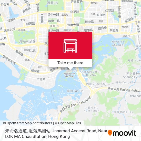 未命名通道, 近落馬洲站 Unnamed Access Road, Near LOK MA Chau Station map