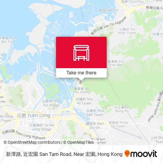 新潭路, 近宏園  San Tam Road, Near 宏園 map