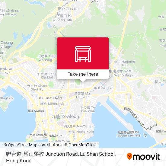聯合道, 耀山學校 Junction Road, Lu Shan School map