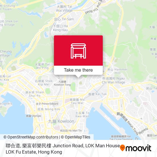 聯合道, 樂富邨樂民樓 Junction Road, LOK Man House LOK Fu Estate map