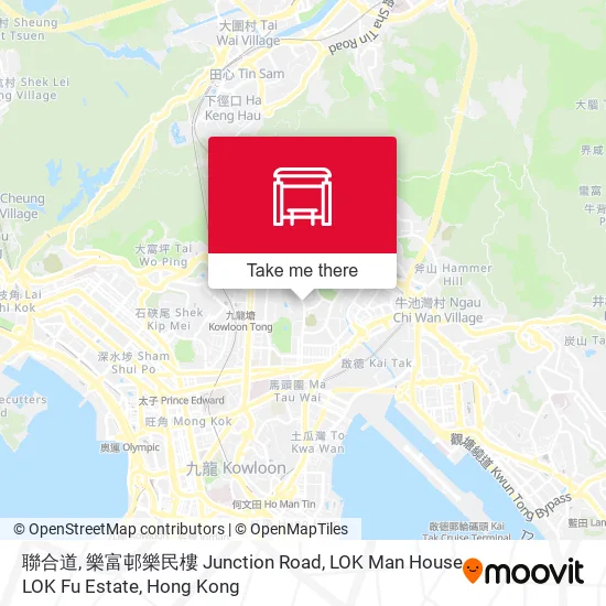 聯合道, 樂富邨樂民樓 Junction Road, LOK Man House LOK Fu Estate地圖