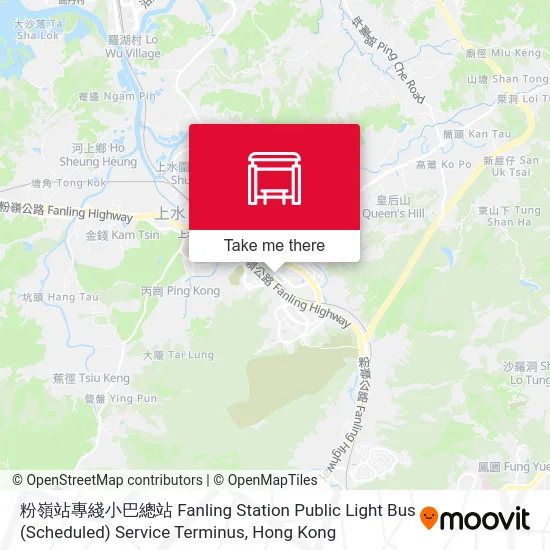 粉嶺站專綫小巴總站 Fanling Station Public Light Bus (Scheduled) Service Terminus地圖
