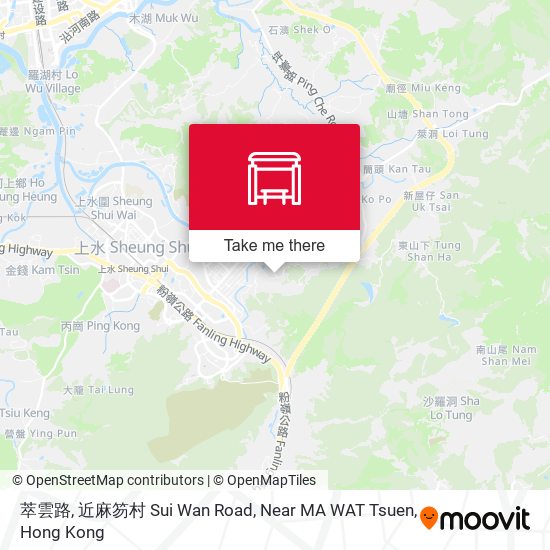 萃雲路, 近麻笏村 Sui Wan Road, Near MA WAT Tsuen map