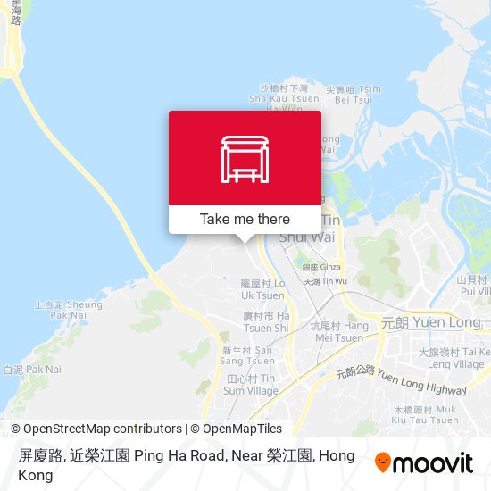 屏廈路, 近榮江園 Ping Ha Road, Near 榮江園 map