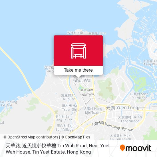天華路, 近天悅邨悅華樓 Tin Wah Road, Near Yuet Wah House, Tin Yuet Estate map