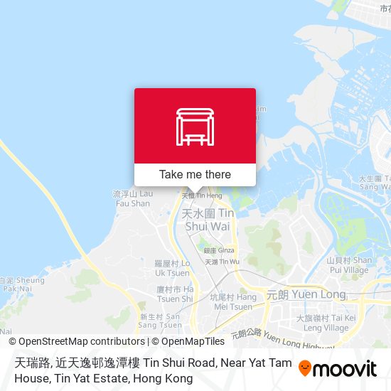 天瑞路, 近天逸邨逸潭樓 Tin Shui Road, Near Yat Tam House, Tin Yat Estate map