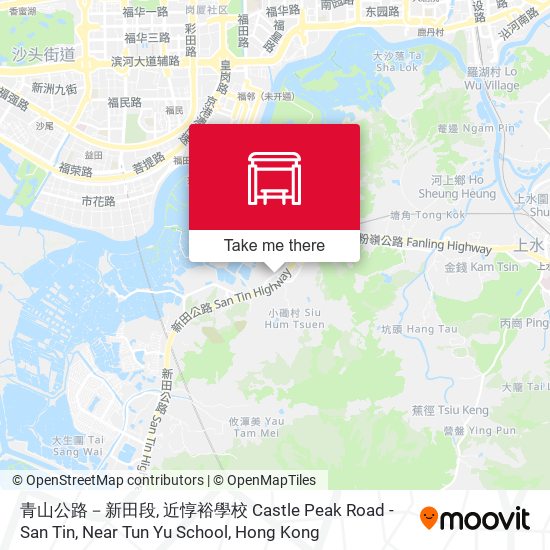 青山公路－新田段, 近惇裕學校 Castle Peak Road - San Tin, Near Tun Yu School map