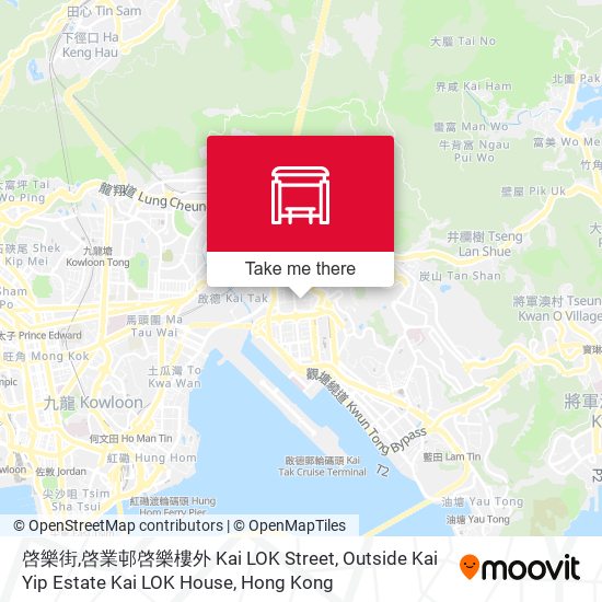 啓樂街,啓業邨啓樂樓外 Kai LOK Street, Outside Kai Yip Estate Kai LOK House map