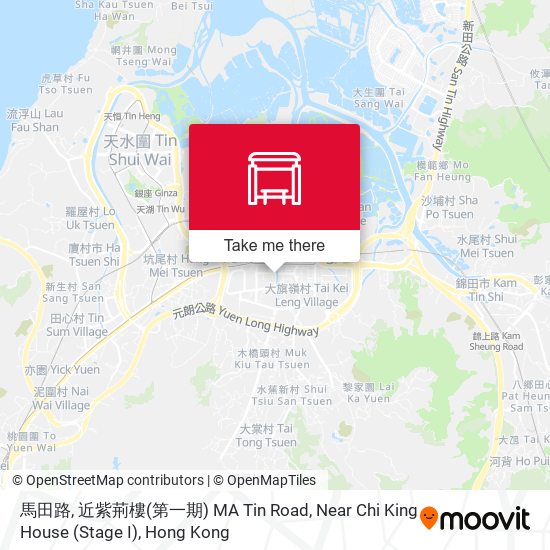 馬田路, 近紫荊樓(第一期) MA Tin Road, Near Chi King House (Stage I) map