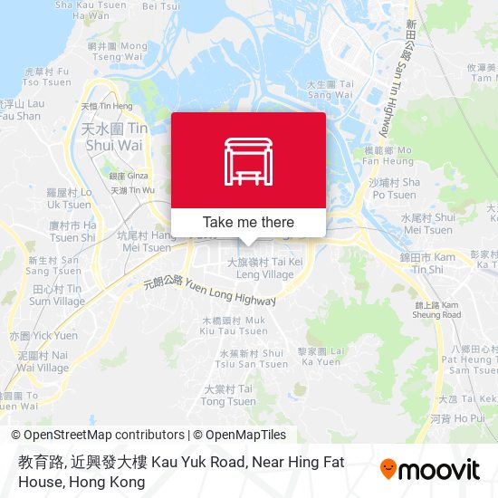 教育路, 近興發大樓 Kau Yuk Road, Near Hing Fat House map