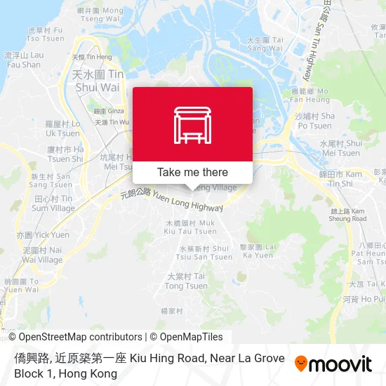 僑興路, 近原築第一座 Kiu Hing Road, Near La Grove Block 1地圖