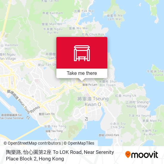 陶樂路, 怡心園第2座 To LOK Road, Near Serenity Place Block 2 map